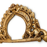 Bhunes Brass Prabhavali Arch Wall Hanging – Prabhawali Frame for Temple, Home Decor & Deity | Traditional Prabhaval with Aura Backplate for Mandir & Pooja Room, Gold, 6 Inch, 1 Piece