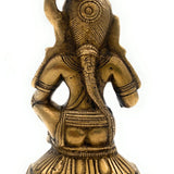 Brass Bal Gopal Krishna Idol | Laddu Gopal Murti | Makhan Chor Navneet Chora Statue | Handcrafted Pital Kanha Sculpture for Pooja, Home Decor & Gifting, Gold, 5.5 Inch, 1 Piece