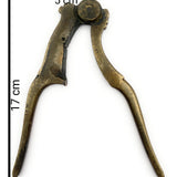 Bhunes Brass Antique Nut Cutter Sarota Beetel Nut Cutter Betel Nut Cutter,Brown, 7 Inch, 1 Piece