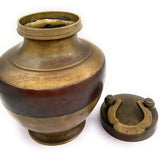 Bhunes Brass Antiques Kamandal | Brass Stoup | Gangajali With 2 Litre Capacity,Gold, 10.5 Inch, 1 Piece