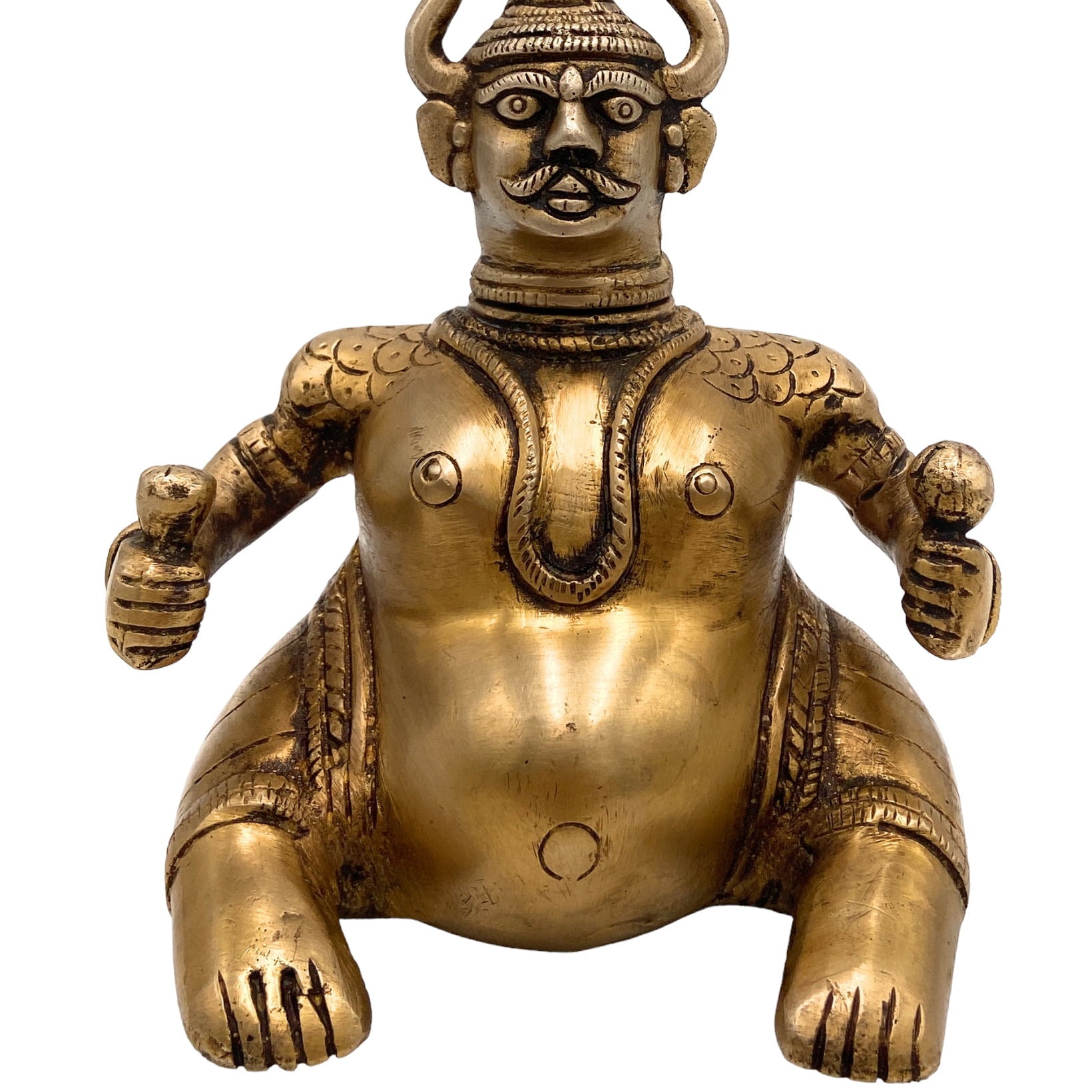 Brass Decorative Traditional Diya Oil Lamp Vilakku Kiran Lamp For Temples, Puja, Gifts, Home Décor