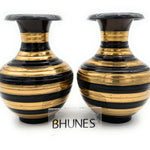 Brass Vases | Flower | Brass | Phooladaan | Vas | Vaz | Brass Vases For Home | Beautiful Vase | Brass Vase | Flower Vase - Set Of 2
