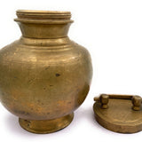 Bhunes Brass Antique Kamandal | Brass Stoup | Ganga Jali With 1 Litre Capacity,Gold, 8 Inch, 1 Piece