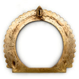 Bhunes Brass Round Prabhavali for Home Temple Decor – Traditional Deity Arch Frame, Wall Hanging Pooja Backdrop, Mandir Aura Arch, Gold, 9 Inch, 1 Piece