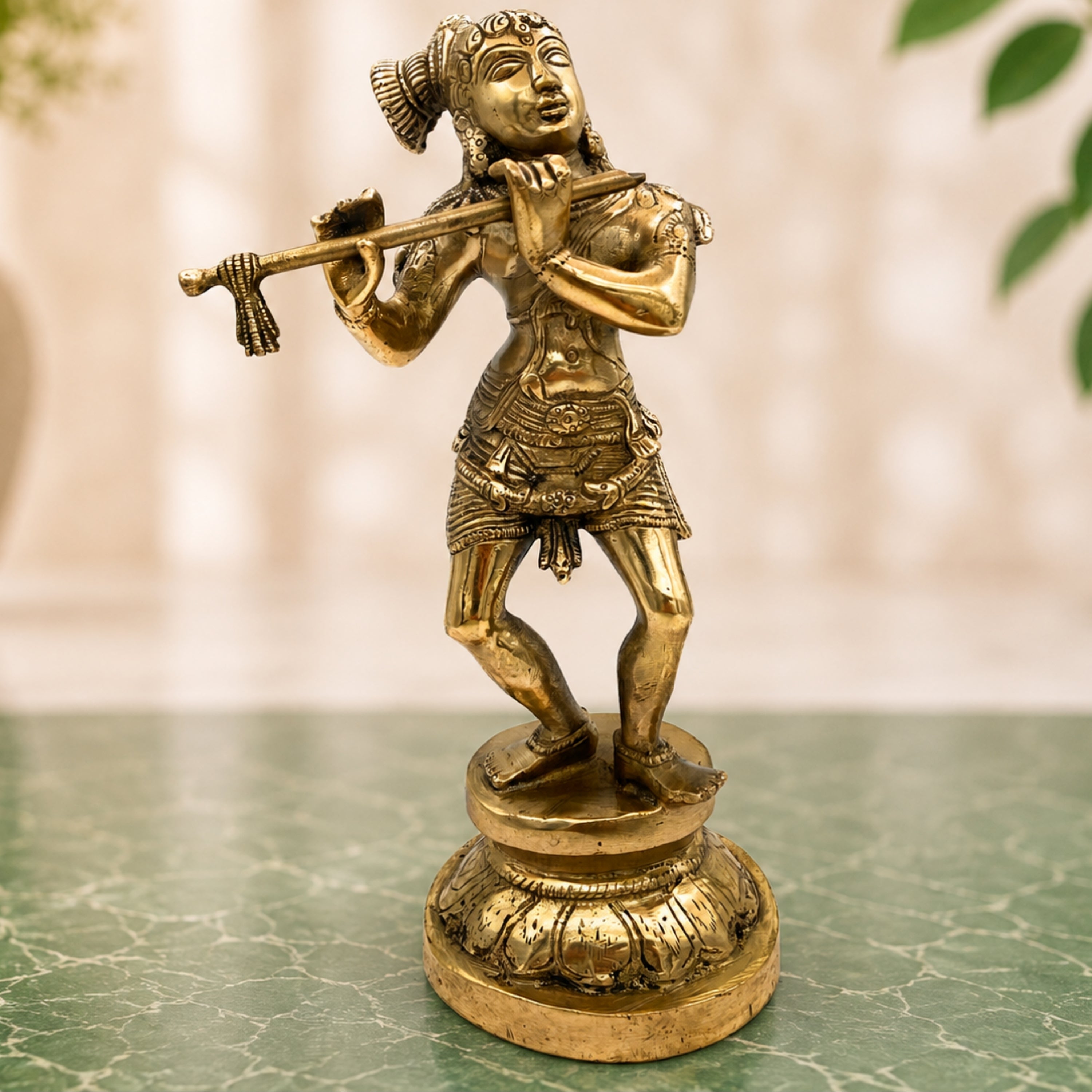 Brass Krishna Idol