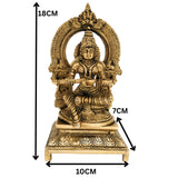 Handcrafted Brass Annapurna Devi Idol (Annapurna Thayar) for Pooja &amp; Home Temple
