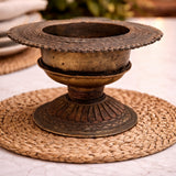 Brass Katora, Pittal Bowl, Traditional Katori, Antique Brass Utensil, Decorative Brass Bowl,Brown, 3 Inch, 1 Piece
