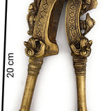 Bhunes Brass Antique Nut Cutter Sarota Beetel Betel Nut Cutter,Gold, 8 Inch, 1 Piece