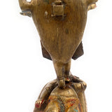 Handcrafted Brass Mahakali Durga Idol – Kali Maa, Kalika Devi, Chamundeshwari, Bhadra Kali Statue for Home Temple & Puja Decor,Gold, 11.5 Inch, 1 Piece