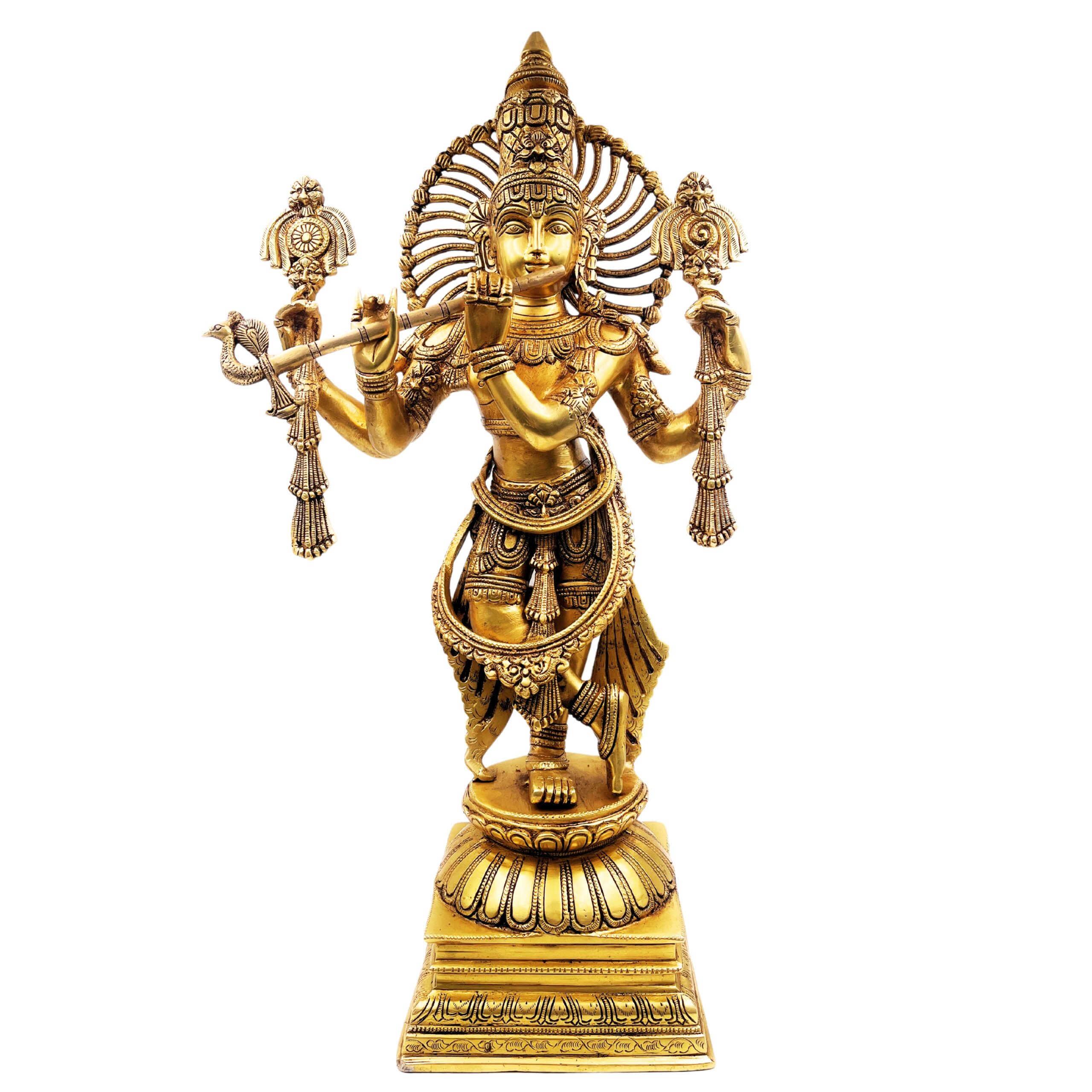 Brass Krishna Idol
