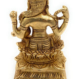 Brass Balambika Idol, Bala Tripurasundari Murti, Pital Bala Devi Statue, Bala Parameswari Vigraham,Gold, 5 Inch, 1 Piece