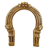 Brass Prabhavali Frame, Traditional Prabhawali Arch Wall Hanging for Temple, Mandir & Home Decor, Kirtimukha For Diety Prabhaval,Gold, 9 Inch, 1 Piece