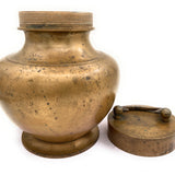 Bhunes Brass Antique Kamandal | Brass Stoup | Gangajali With 2 Litre Capacity,Gold, 10.5 Inch, 1 Piece