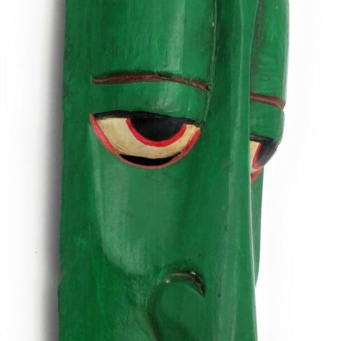 Nepali Long Face Wall Hangings |Wooden Arts | Wooden | Wall Hangings | Wall Decor | Handicarfts | Face | Gifts
