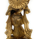Brass Sri Ram Idol, Pital Rama Murti, Ayodhya Ramachandra Statue, Handmade Shree Ram Vigraham,Gold, 6 Inch, 1 Piece