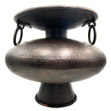 Bhunes Brass Antique Big Planter Bowls | Decor Bowl | Pittal Ka Katora | Decorative,Brown, 14 Inch, 1 Piece