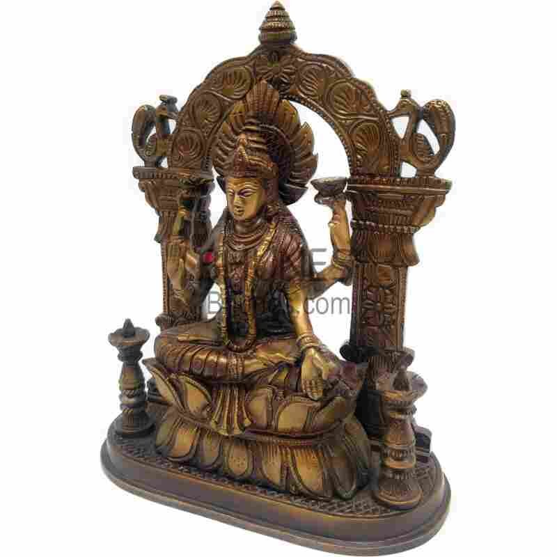 Brass Laxmi Idol Brass Lakshmi Statue Murti Goddess Maha Laxmi