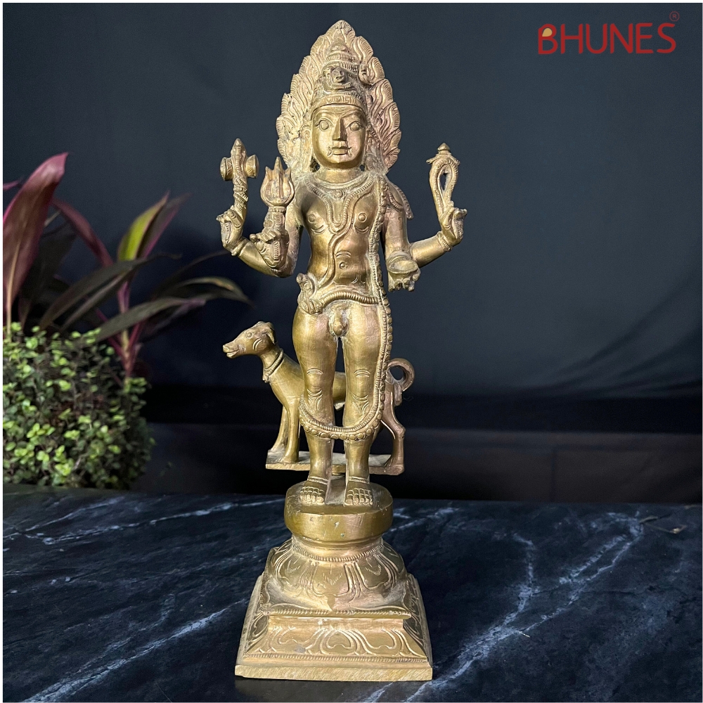 Bhunes Bronze Panchaloha Maha Kaal Shiva Kaal Bhairav Kal Bhairava