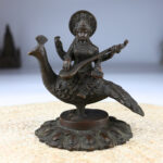 Brass Goddess Saraswati Idol