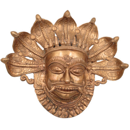 Handcrafted Panchaloha Kaal Bhairav face Idol
