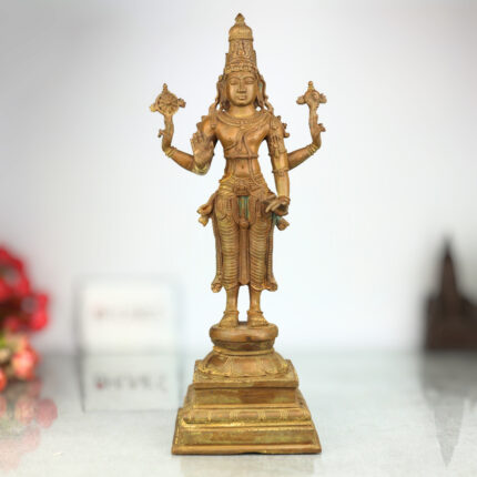 Handmade Panchaloha Vishnu Idol