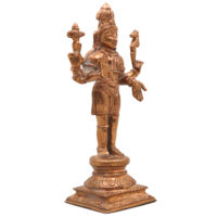 Handmade Panchaloha Bronze Shiva Idol | Mahadev Murti, Shambhu Statue, Bholenath Sculpture, Chola Art, Divine Hindu Deity,Gold, 6 Inch, 1 Piece - Image 3