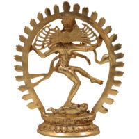 Brass Nataraja Idol – Lord Shiva Cosmic Dance Statue, Adalvallan, Natraj, Natesa Murti for Home, Temple, Puja & Office Decor,Gold, 12 Inch, 1 Piece - Image 5