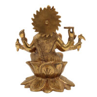 Brass Ashta Bhuja Varahi Amman Idol | Panchaloha Varahi Devi Murti | Varahi Mata Statue for Temple, Pooja & Home Decor,Gold, 9.5 Inch, 1 Piece - Image 5