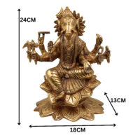 Brass Ashta Bhuja Varahi Amman Idol | Panchaloha Varahi Devi Murti | Varahi Mata Statue for Temple, Pooja & Home Decor,Gold, 9.5 Inch, 1 Piece - Image 6