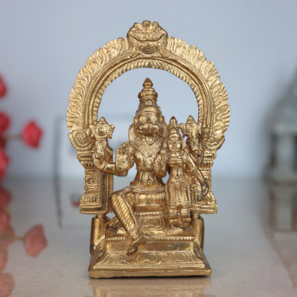 Premium Bronze Narasimha Swamy Lakshmi Idol