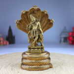 Brass Krishna Idol on Sheshnag