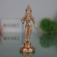 Handmade Bronze Parvati Idol