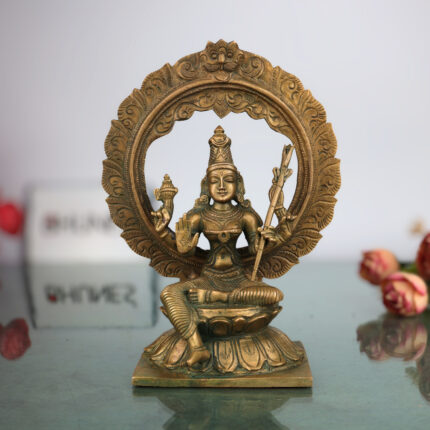 Handmade Bronze Raja Rajeshwari Idol