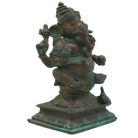 Handcrafted Bronze Ganesha Idol | Panchaloha Ganpati Vinayaka Murti | Vastu Pillaiyar Statue for Home, Pooja & Gift,Brown, 4.5 Inch, 1 Piece - Image 4