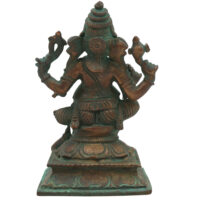 Handcrafted Bronze Ganesha Idol | Panchaloha Ganpati Vinayaka Murti | Vastu Pillaiyar Statue for Home, Pooja & Gift,Brown, 4.5 Inch, 1 Piece - Image 5