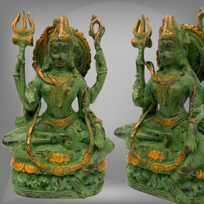 brass ardhanarishvara idol