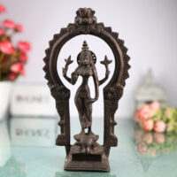 Brass Durga Devi Idol – Simhavahini Mahishasura Mardini Maa Shakti Murti for Pooja Room, Navratri, Home Temple & Decor – Handcrafted Bhavani Statue, 12 Inch, 1 Piece
