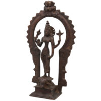 Brass Durga Devi Idol – Simhavahini Mahishasura Mardini Maa Shakti Murti for Pooja Room, Navratri, Home Temple & Decor – Handcrafted Bhavani Statue, 12 Inch, 1 Piece - Image 4