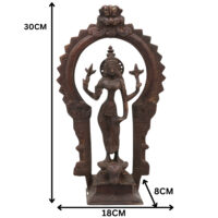 Brass Durga Devi Idol – Simhavahini Mahishasura Mardini Maa Shakti Murti for Pooja Room, Navratri, Home Temple & Decor – Handcrafted Bhavani Statue, 12 Inch, 1 Piece - Image 6