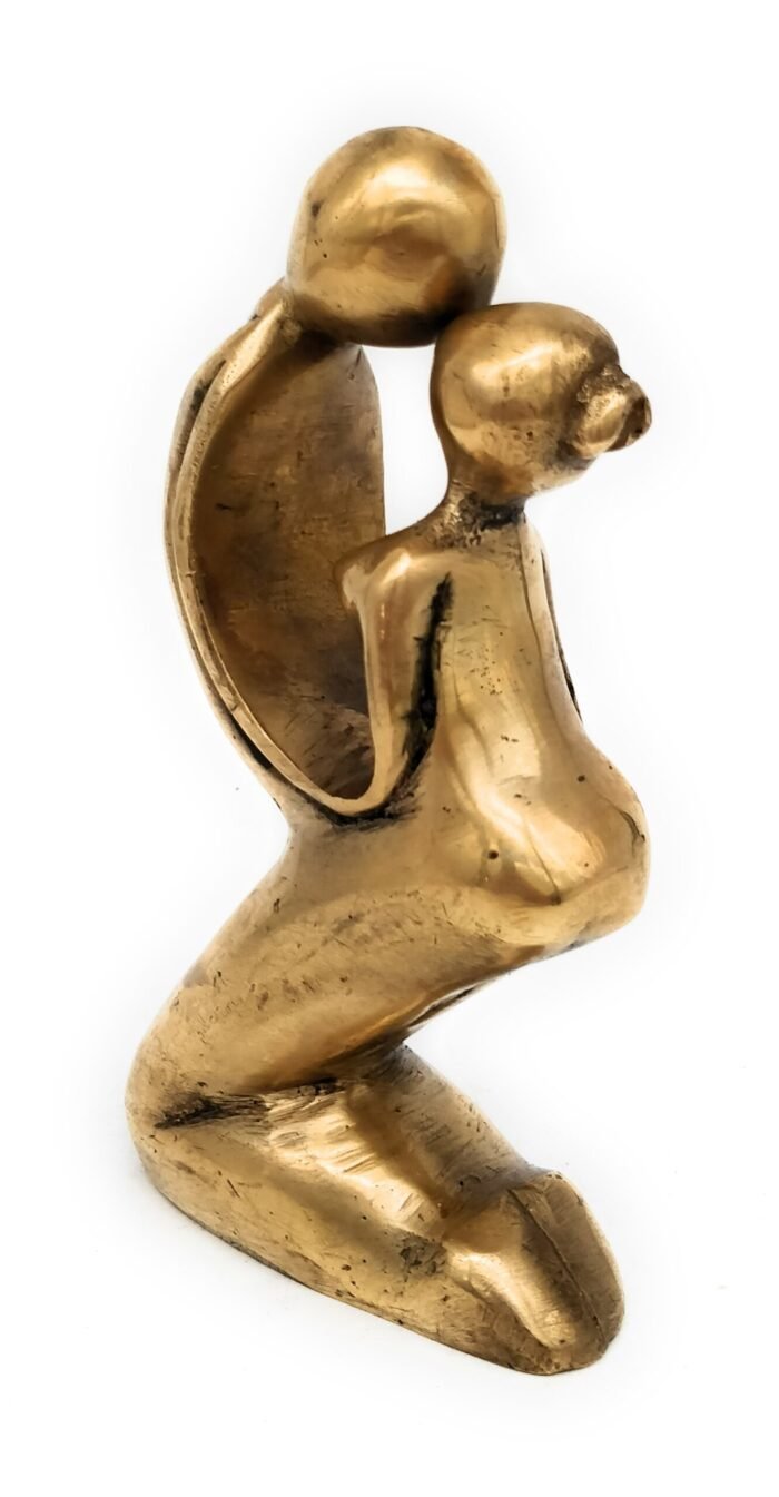 bhunes brass modern art | arts | brass awards | brass trophy | brass lady | home décor| decoratives,gold, 5.5 inch, 1 piece