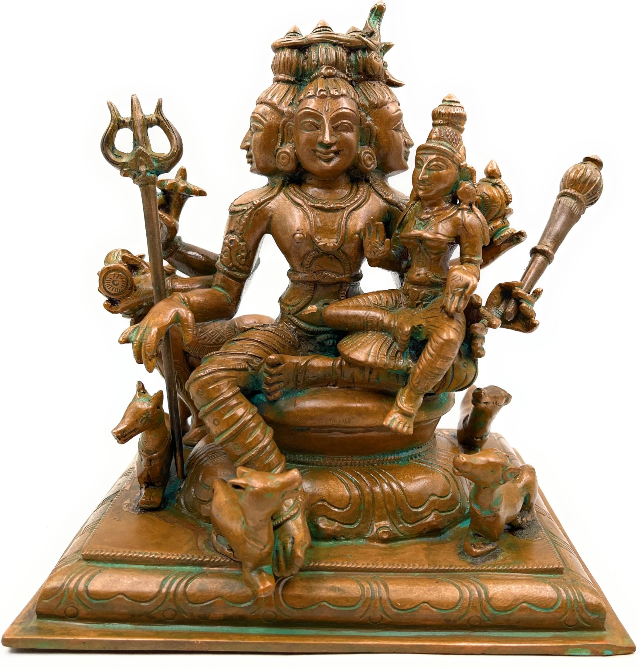 Bhunes Bronze Bhagwan Dattatreya Tridev Idols, God Datta Murti ...