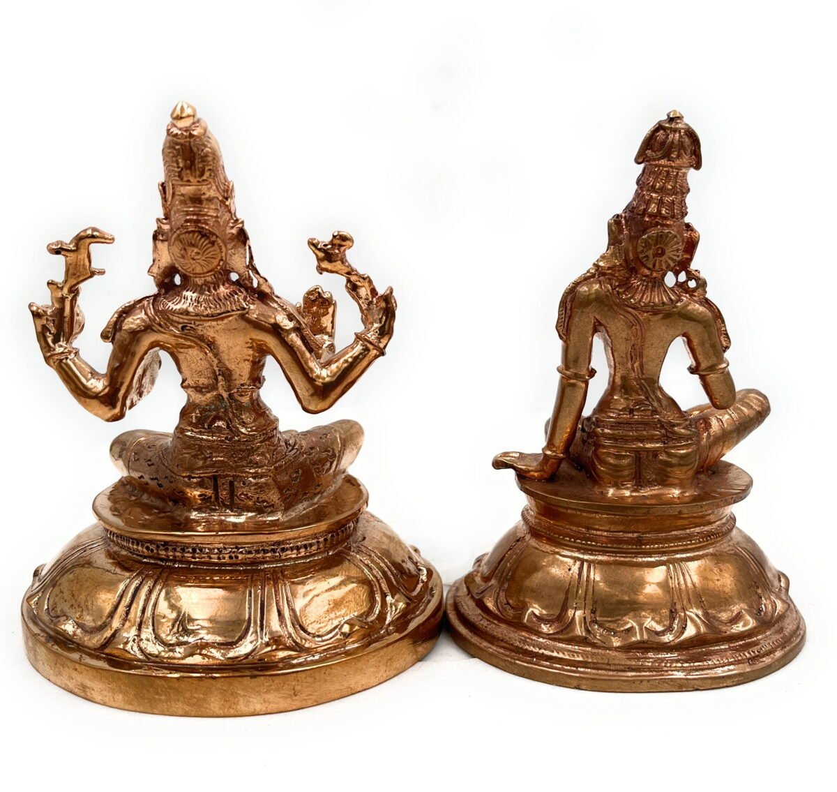 bhunes bronze shiva parvati murti, shiv parwathi, uma maheshwara idols, uma shankar silai, umamaheshwaram, umamaheswara statue,gold, 4 inch, 1 piece