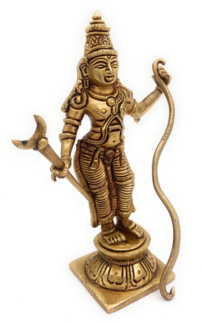 bhunes brass sri rama ji ki murti, ram idols,gold, 6.5 inch, 1 piece