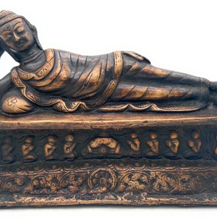 Brass Sleeping Buddha Idol