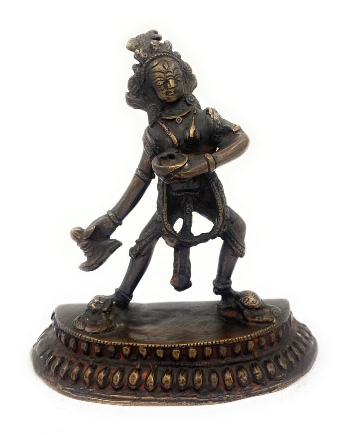 bhunes brass maha kali durga murti | kali statue brass,brown, 6 inch, 1 piece