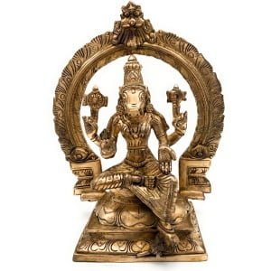 Lalita Tripura sundari Devi / kamakshi devi super fine brass