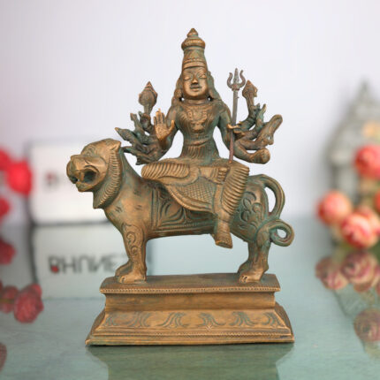 Handcrafted Bronze Durga Devi Idol in Panchaloha