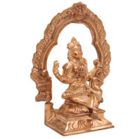 Handmade Bronze Balambika Idol | Panchaloha Balaambike Murti | Bala Tripurasundari Statue for Temple, Puja & Home Decor,Brown, 7 Inch, 1 Piece - Image 4