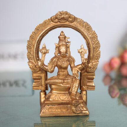Handcrafted Bronze Panchaloha Varahi Amman Devi Idol