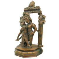 Handcrafted Bronze Kamadeva Idol | Panchaloha Madana Murti with Rati | Traditional South Indian Chola Art Sculpture,Brown, 13 Inch, 1 Piece - Image 4